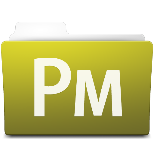Adobe PageMaker Folder Icon 512x512 png